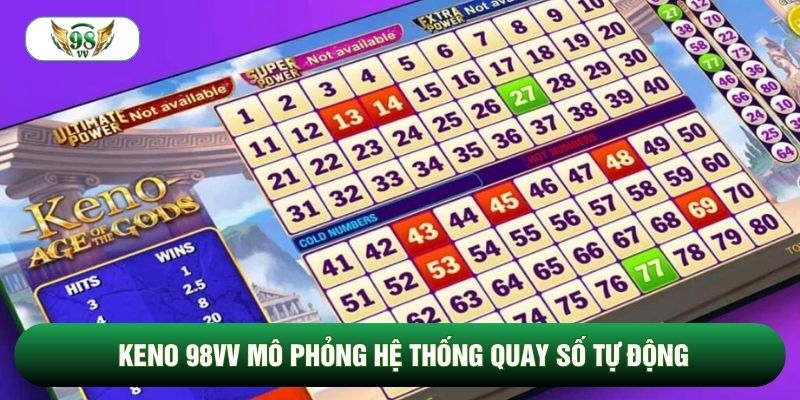 Keno 98vv mô phỏng hệ thống quay số tự động