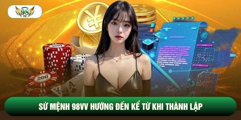 Sứ mệnh 98vv hướng đến kể từ khi thành lập Sứ mệnh 98vv hướng đến kể từ khi thành lập